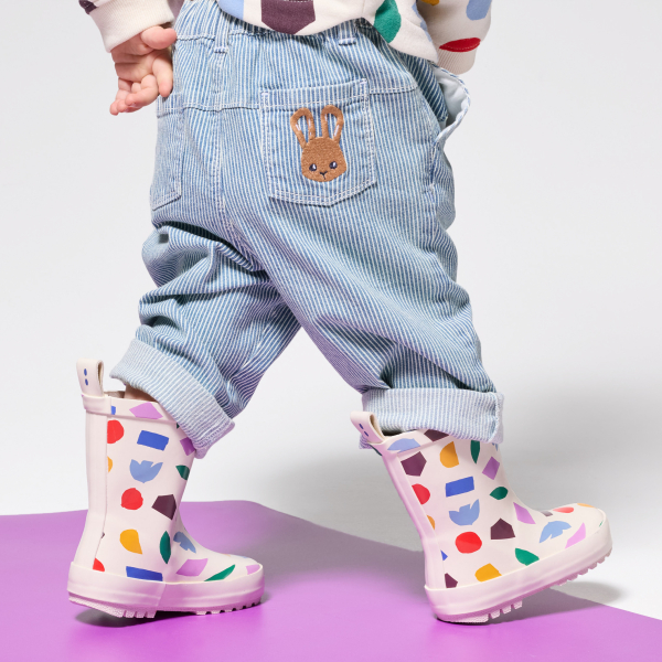 Pantalon rayé twill bleu bébé garçon