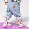 Baby boy's blue twill striped trousers