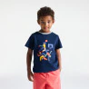 T-shirt manches courtes à motif bleu marine Garçon