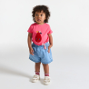 Baby girl's pink pear sensory T-shirt