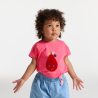 Baby girl's pink pear sensory T-shirt
