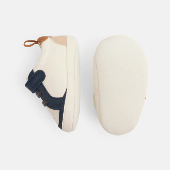 Basket basse souple bleu bébé garçon naissance
