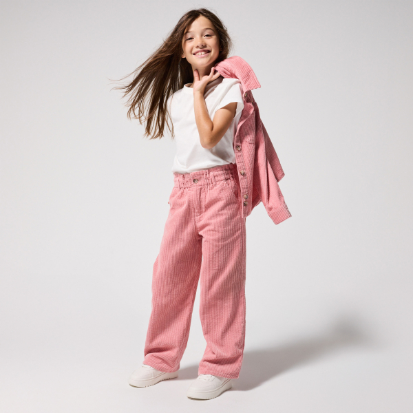 T-shirt basique uni blanc Fille